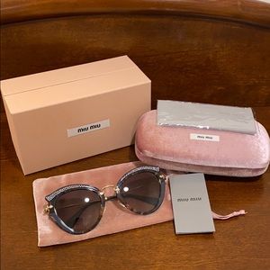 New with tags Miu Miu Cat Eye Sunglasses